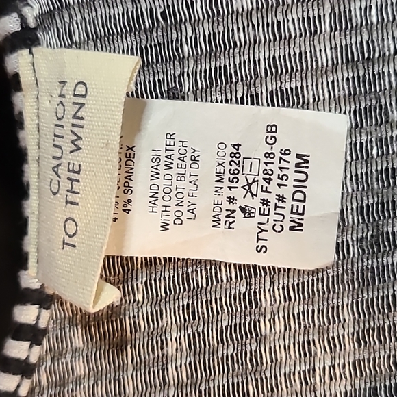 Caution to the wind size medium striped jumpsuit - Picture 4 of 5